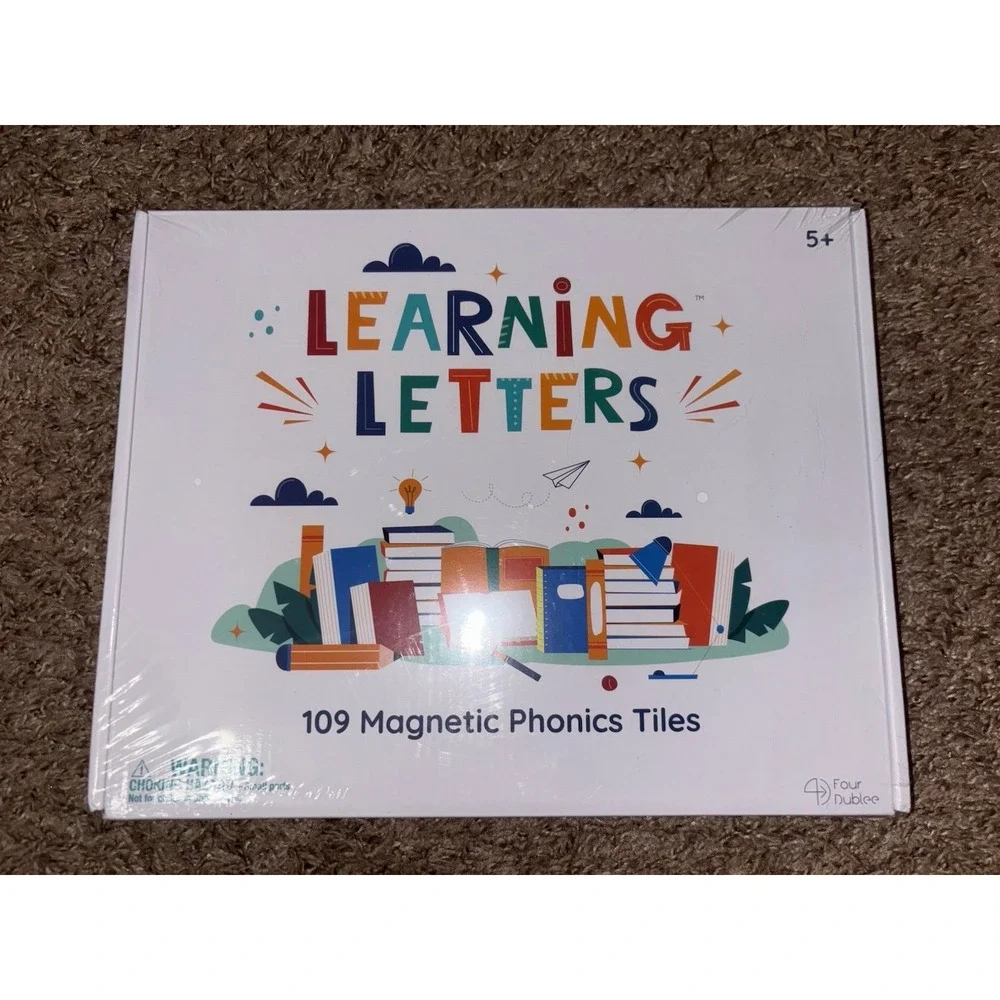 Learning‎ Letters Magnetic Phonics Tiles Sound Boxes set by Four Dublee NEW